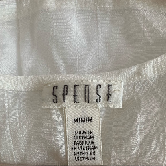 Spense Ivory Metallic Women’s Top Sz M - Picture 5 of 5
